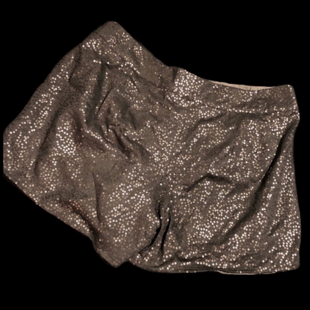 Black Sequin Shorts